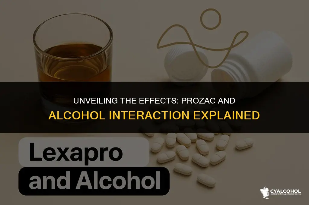 what does prozac and alcohol do