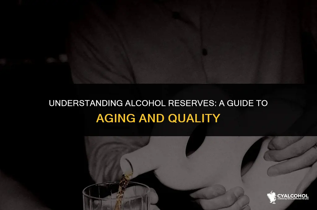 what does reserve mean in alcohol