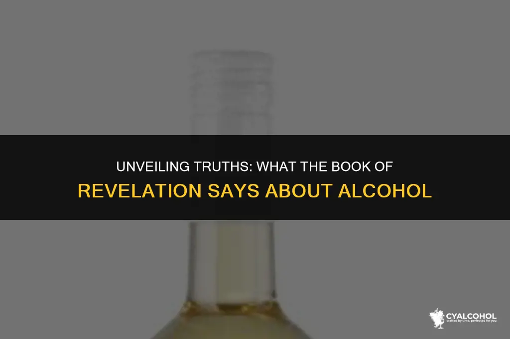 what does revelation say about alcohol