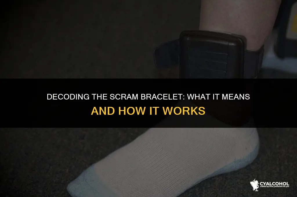 what does scram alcohol bracelet mean