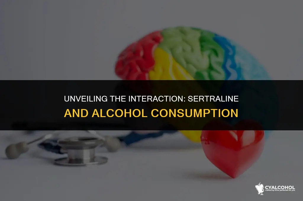 what does sertraline do with alcohol