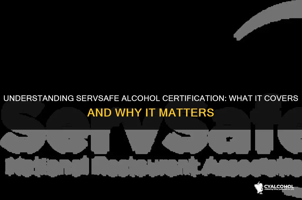 what does servsafe alcohol cert cover