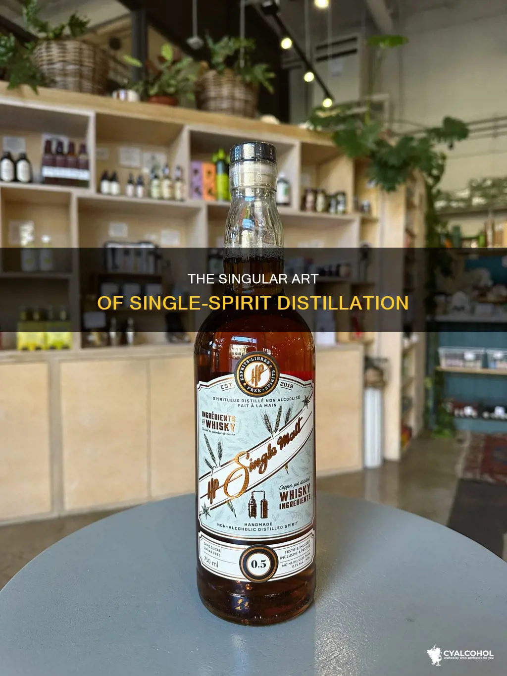 what does single spirit mean with regards to alcohol