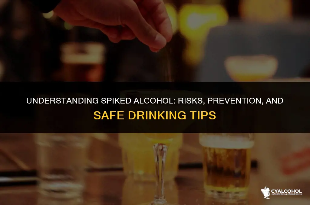 what does spiked mean in alcohol