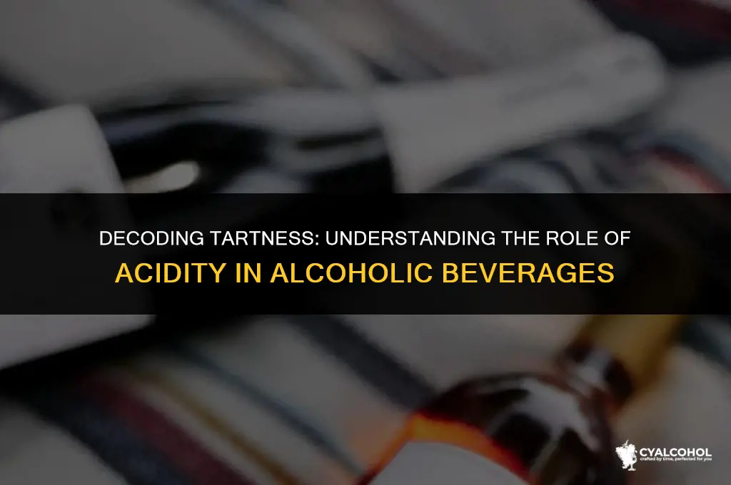 what does tart mean for alcohol
