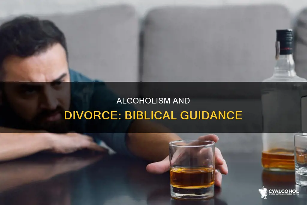 what does the bible say about alcoholism and divorce