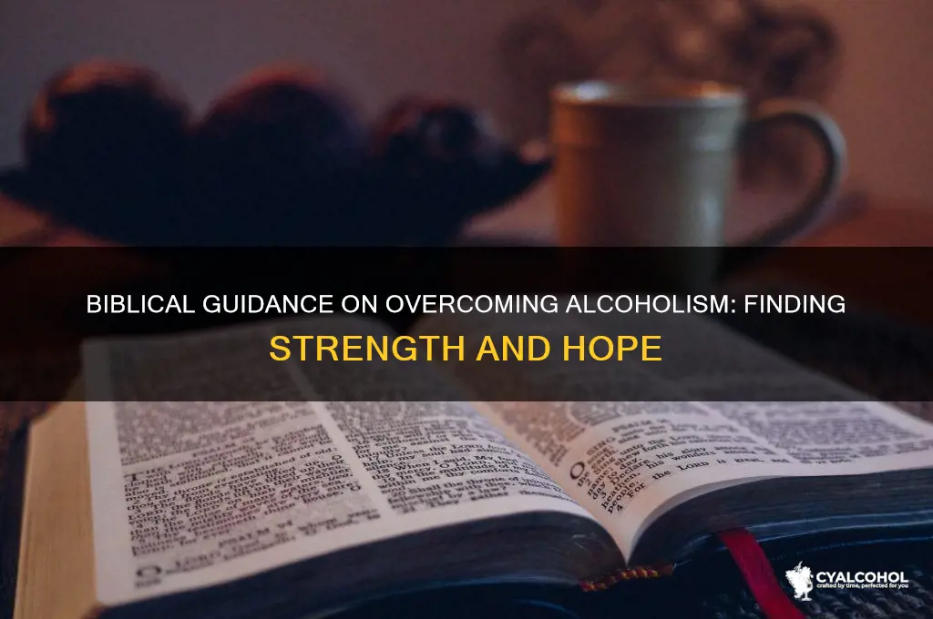 what does the bible say about fighting alcoholism
