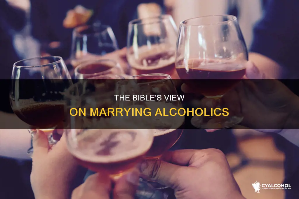what does the bible say about marrying an alcoholic