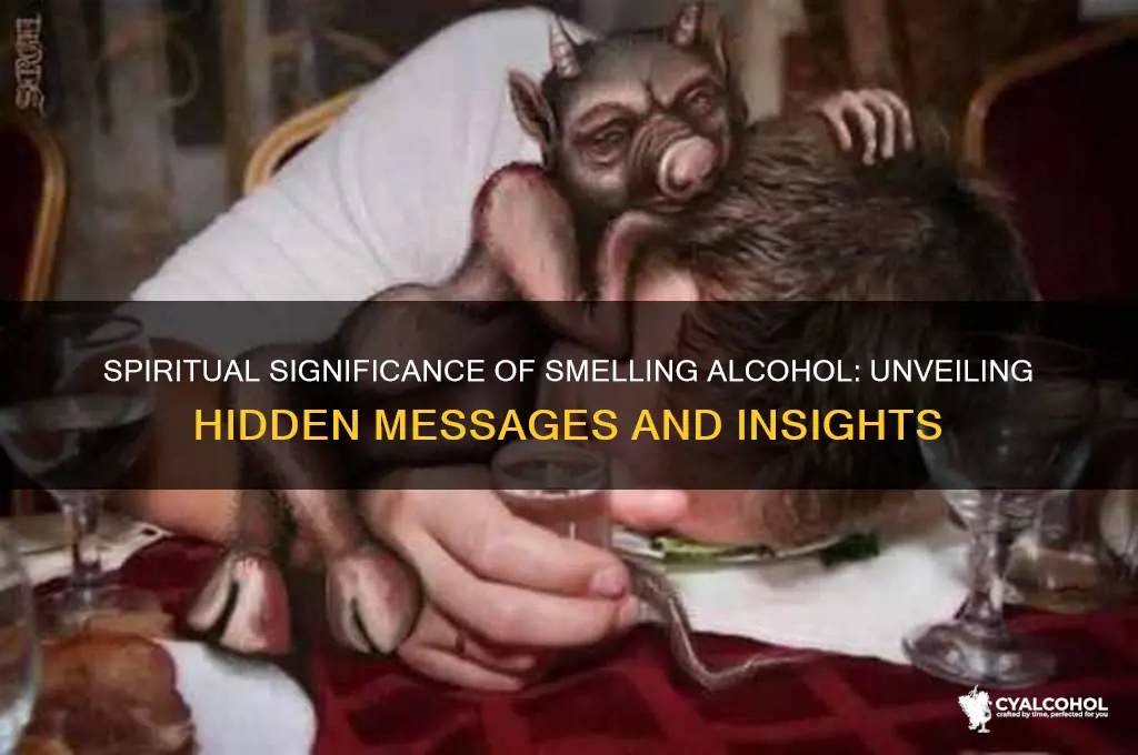what does the smelling of alcohol mean spiritually