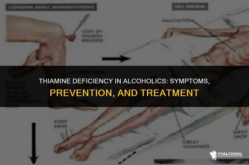 what does thiamine prevent in alcoholics