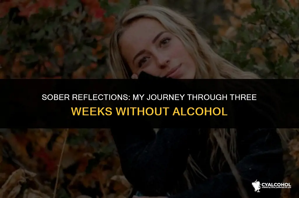 what does three weeks without alcohol