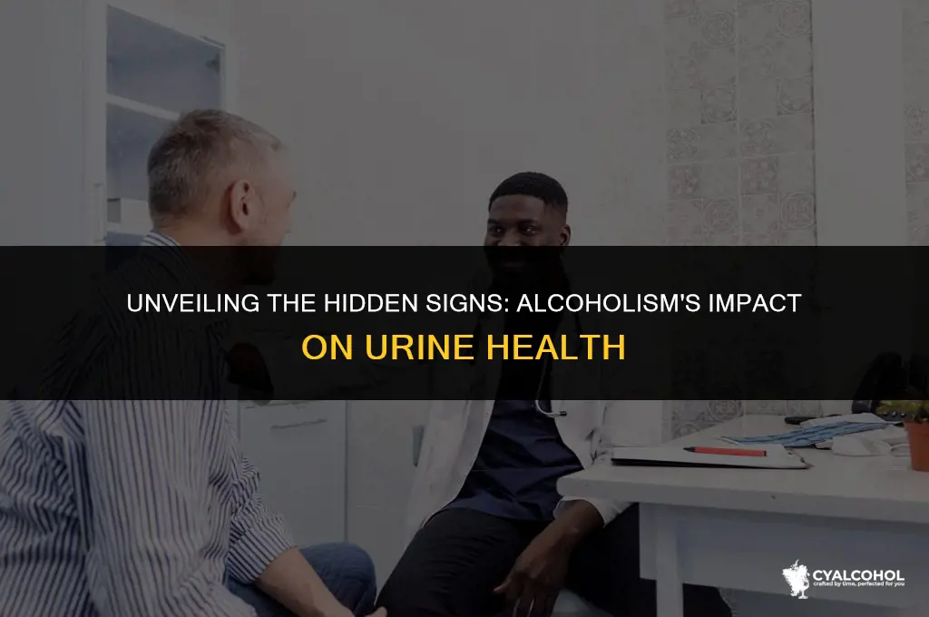 what does urine show with alcoholism