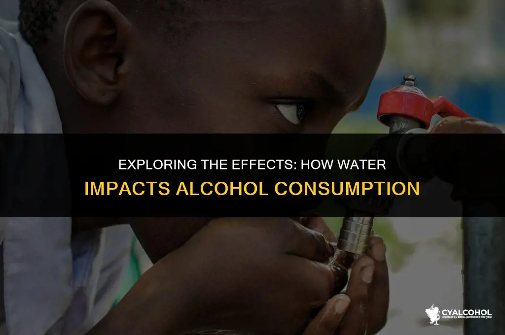 what does water do to alcohol