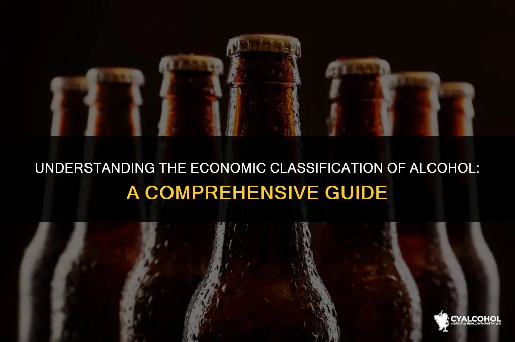 what economic category is alcohol in