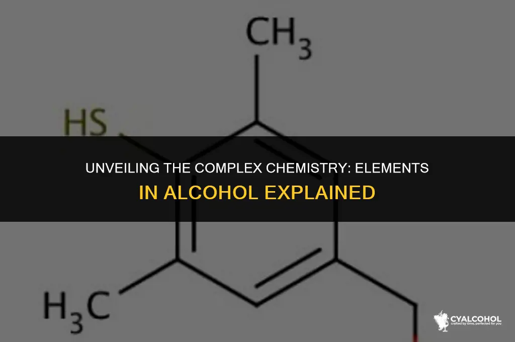 what elements are present in alcohol