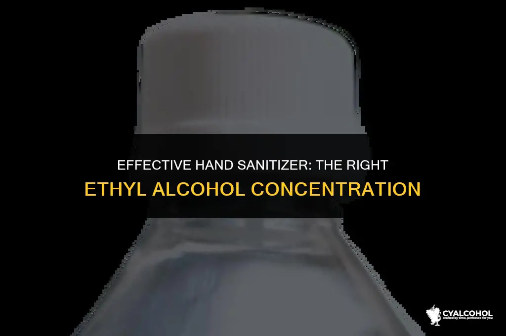 what ethyl alcohol for hand sanitizer