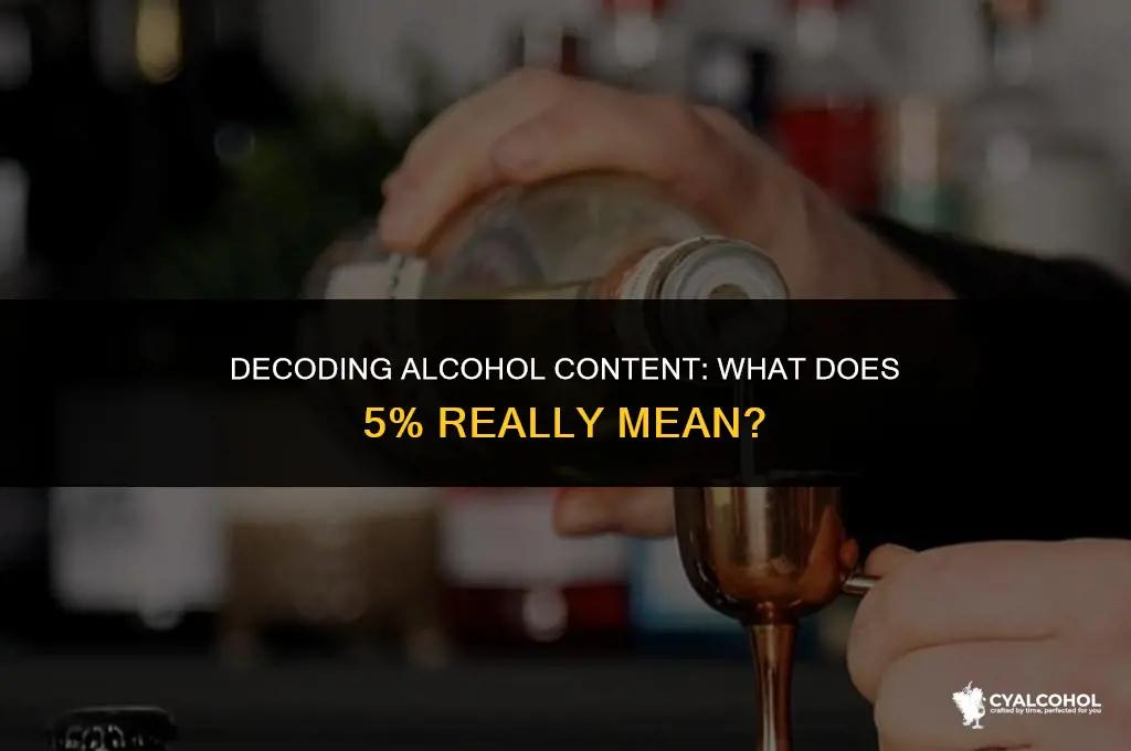 what exactly does 5 alcohol mean