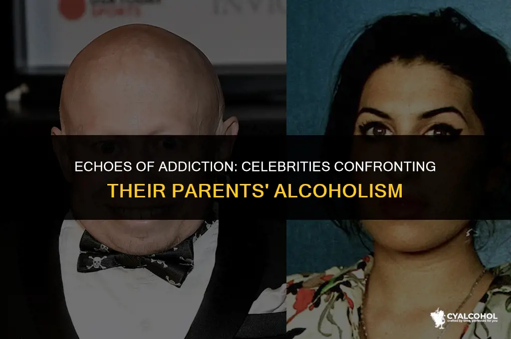 what famous celebrities parents were alcoholics