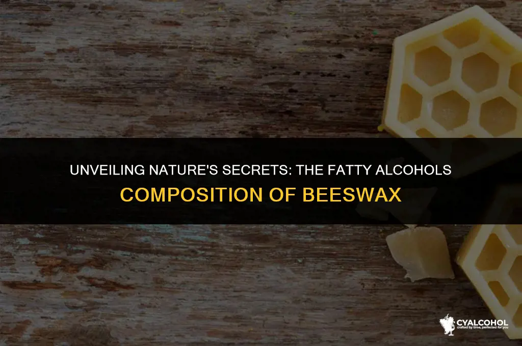 what fatty alcohols are in beeswax