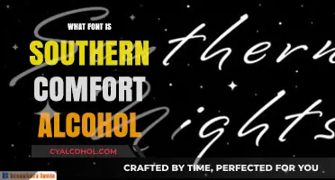 Exploring the Signature Font of Southern Comfort Alcohol