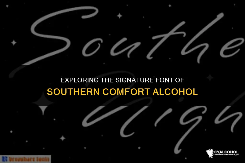 what font is southern comfort alcohol