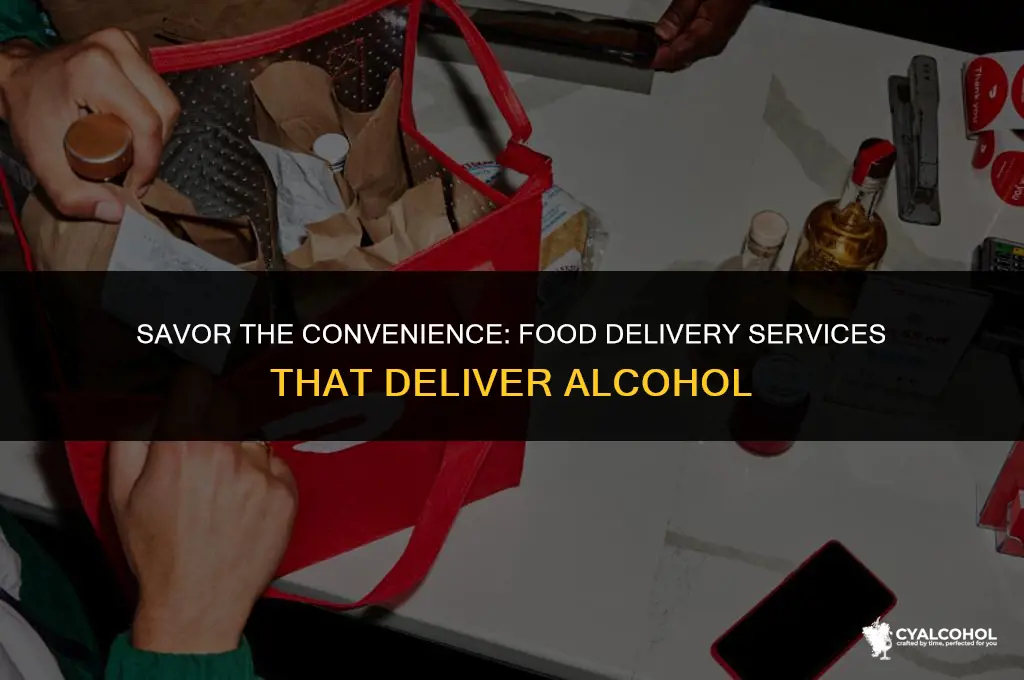 what food delivery service delivers alcohol