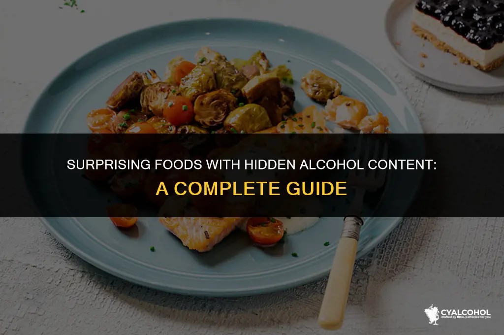 what food have alcohol in them
