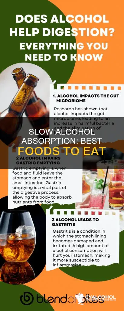 what food is best for slowing movement of alcohol