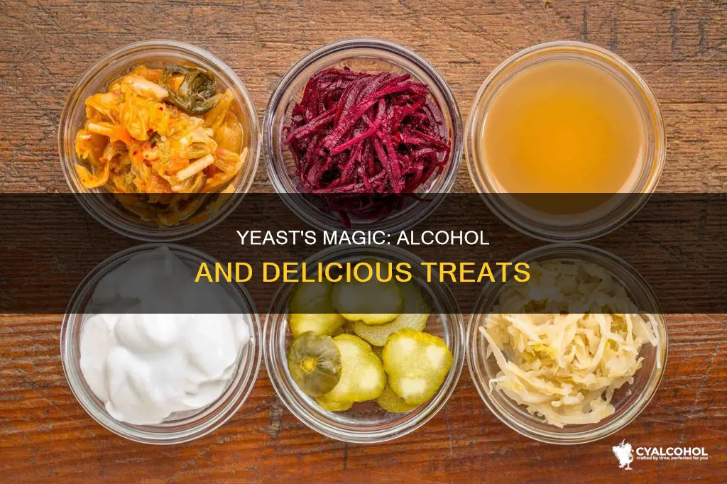 what foods are produced by yeasts during alcoholic acid fermentation