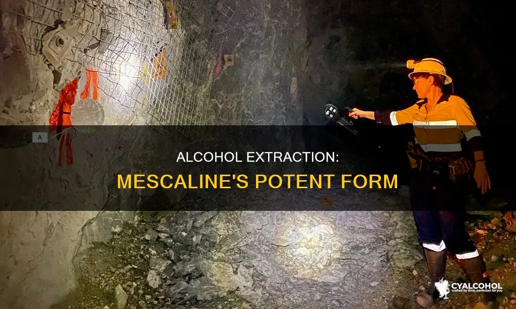what form of mescaline is in an alcohol extraction