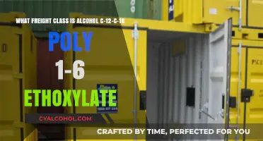 Freight Class for Alcohol C12-16 Poly 1-6 Ethoxylates: What You Need to Know