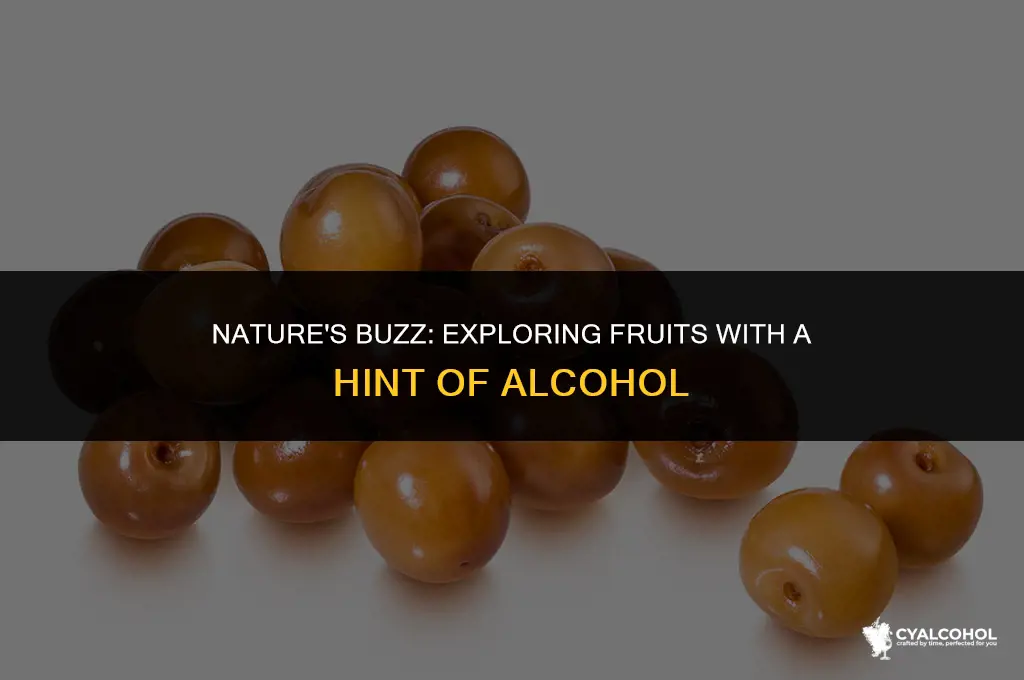 what fruits have alcohol in them