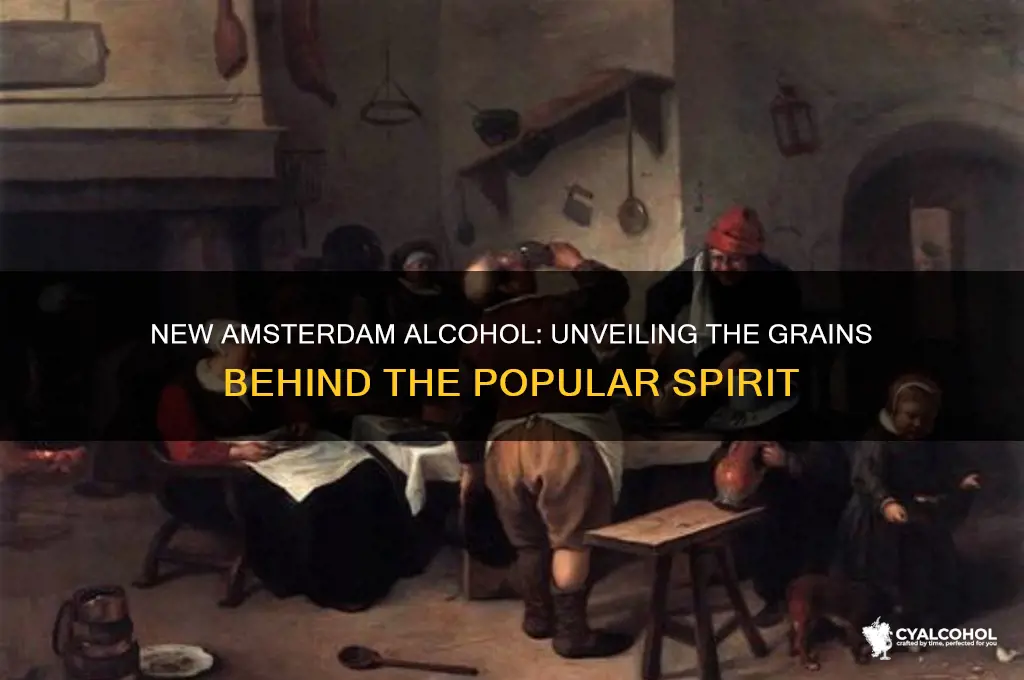 what grains is new amsterdam alcohol made of