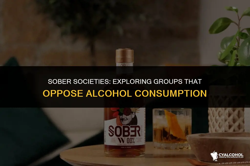 what groups are strickly against alcohol