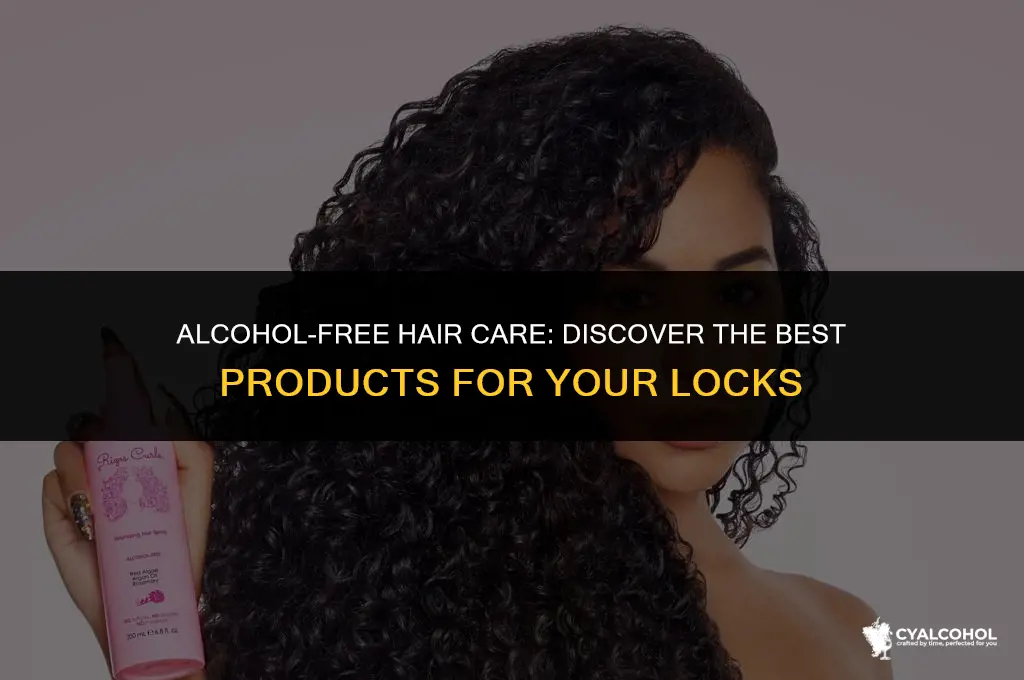 what hair products don have alcohol
