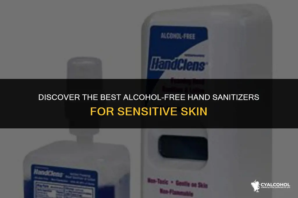what hand sanitizer is alcohol free