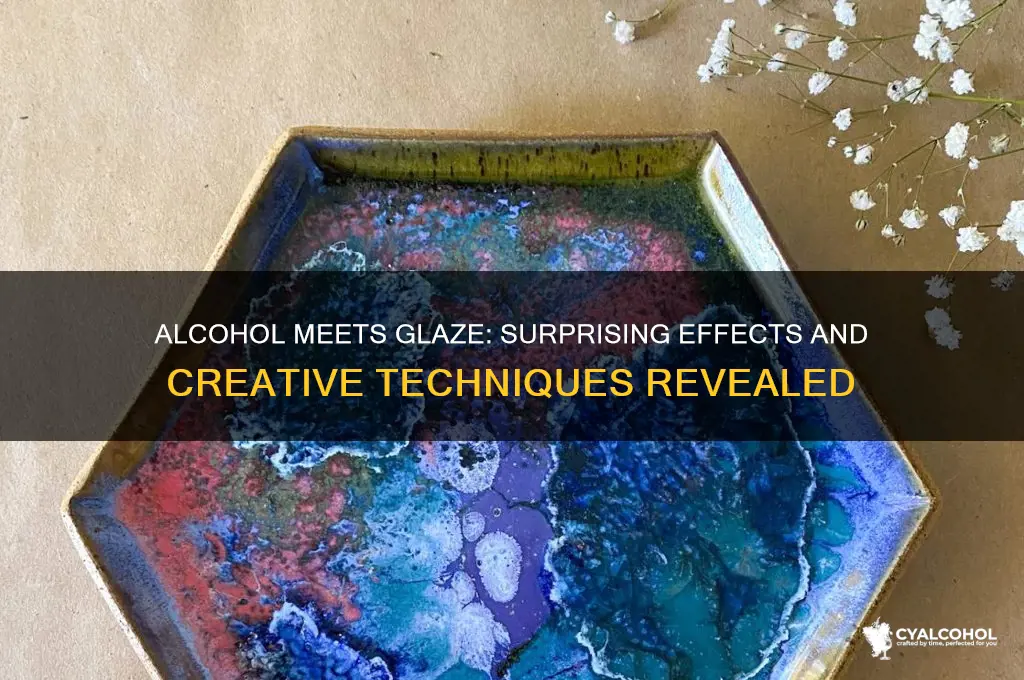 what happems when you spray alcohol on glaze