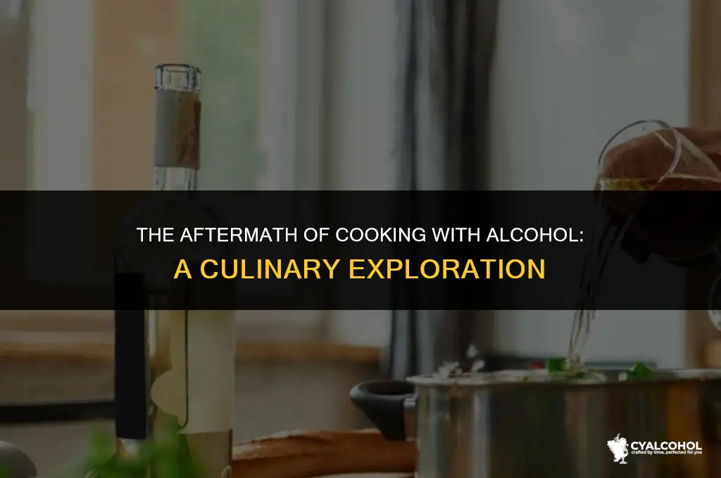 what happen after alcohol is cooked
