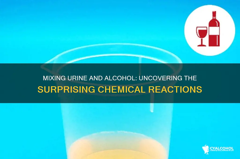 what happend when u put urine and alcohol