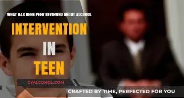 Alcohol Interventions: Peer Reviewed Insights for Teens