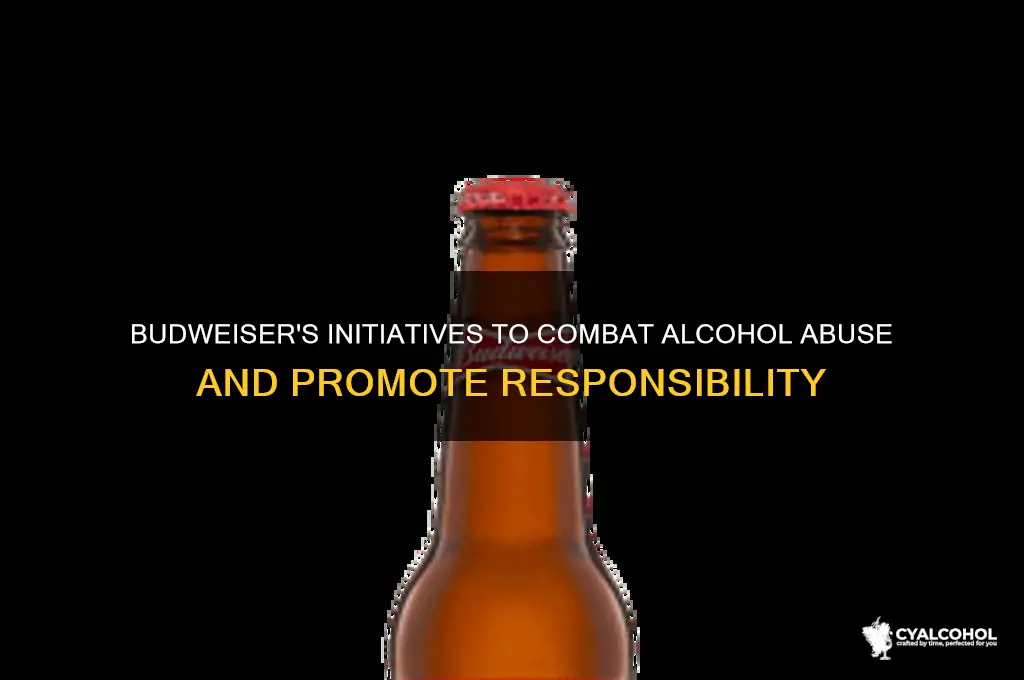what has budweiser done to curb alcohol abuse