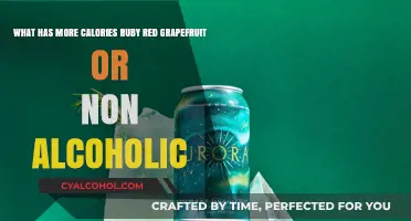 Calories in Ruby Red Grapefruit vs Non-Alcoholic Drinks