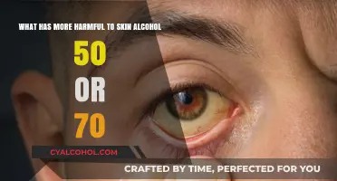 Alcohol's Skin Impact: 50 vs 70