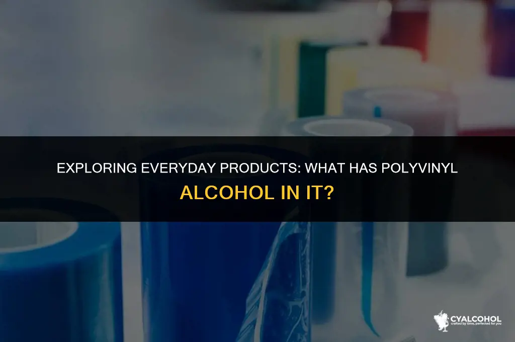 what has polyvinyl alcohol in it