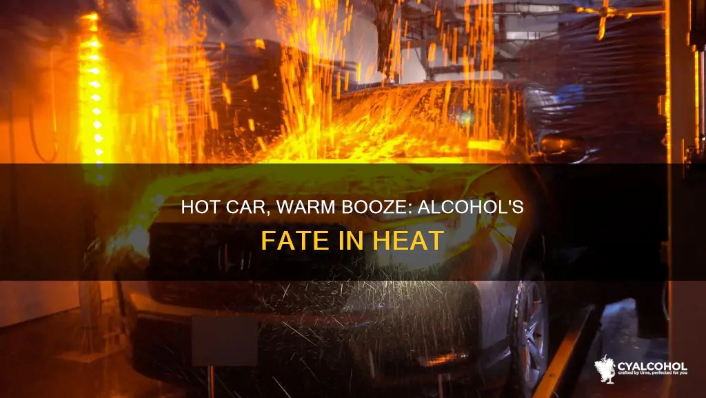 what heppens to hard alcohol in a hot car
