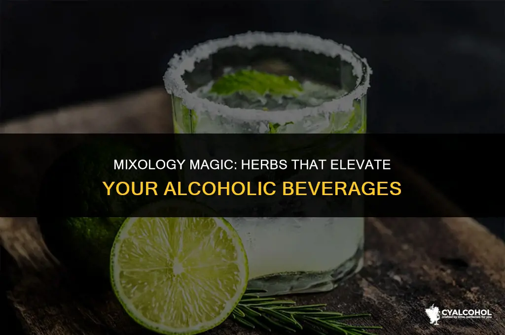 what herbs go well with alcohol