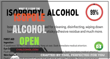 Open Isopropyl Alcohol: Risks, Evaporation, and Safety Tips
