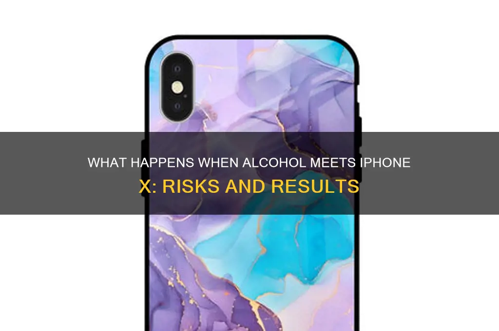 what if you put alcohol on iphone x