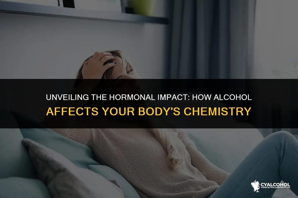 what increases with alcohol hormone does