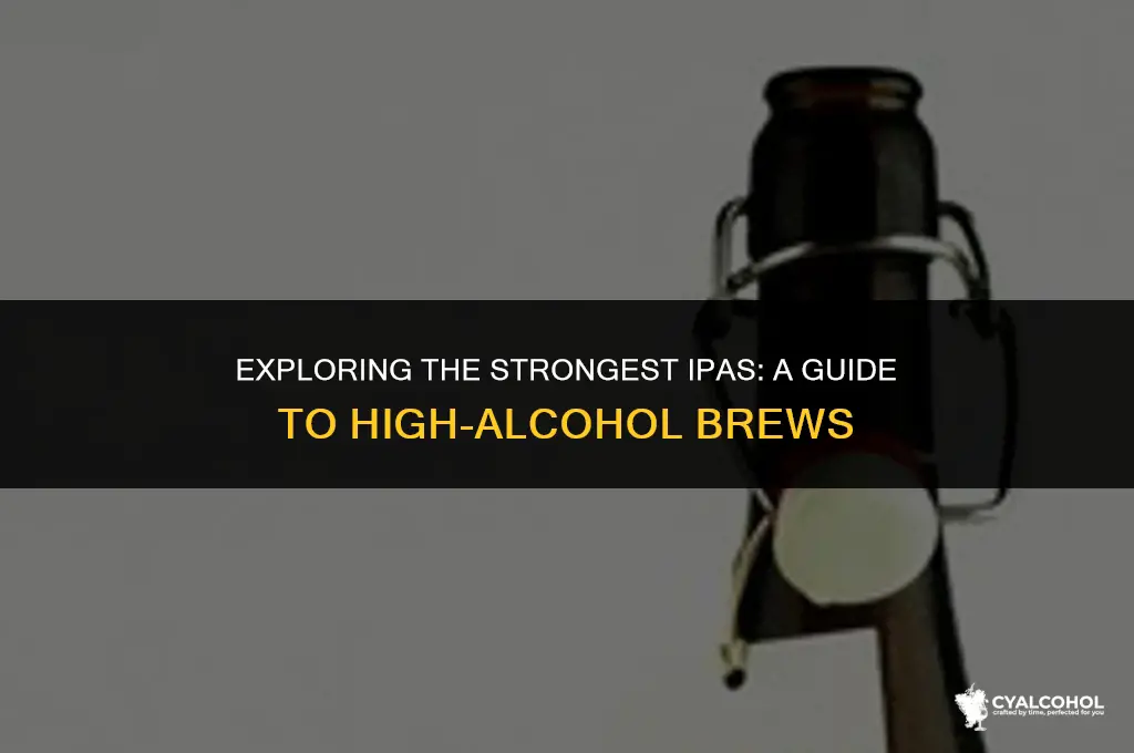 what ipa has the most alcohol